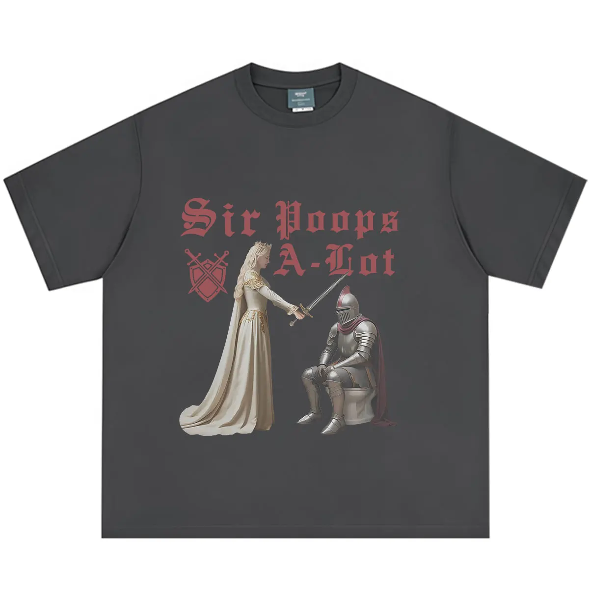 Sir Poops A Lot  Funny Toilet Meme T-Shirt Men Women Fashion Hip-Hop T-Shirt Short-sleeved Casual Loose Oversized T-Shirts Tops