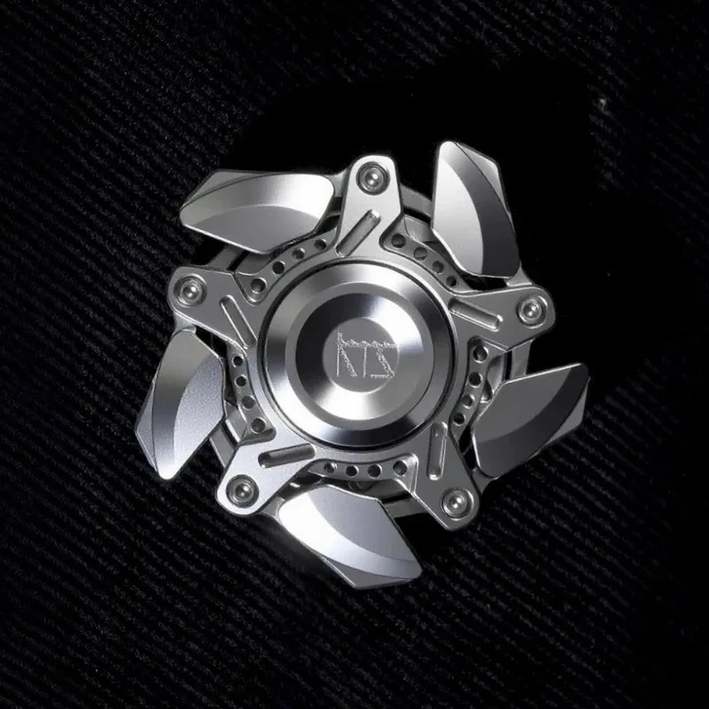 KTS EDC Origin Five-page Mecha Metal Linkage Fingertip Gyroscope Decompression Desktop Toy