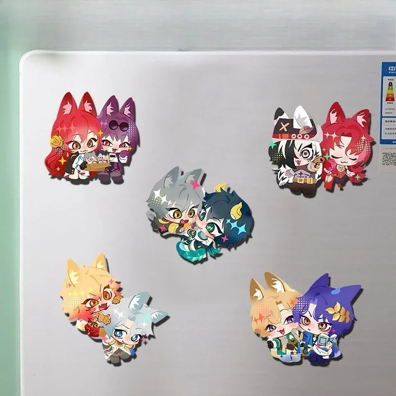 Honkai: Star Rail Boothill Aventurine Dr.Ratio Boothill Argenti CP Acrylic Keychain Cute Beast Ears Anime Pendant Gift for Fans