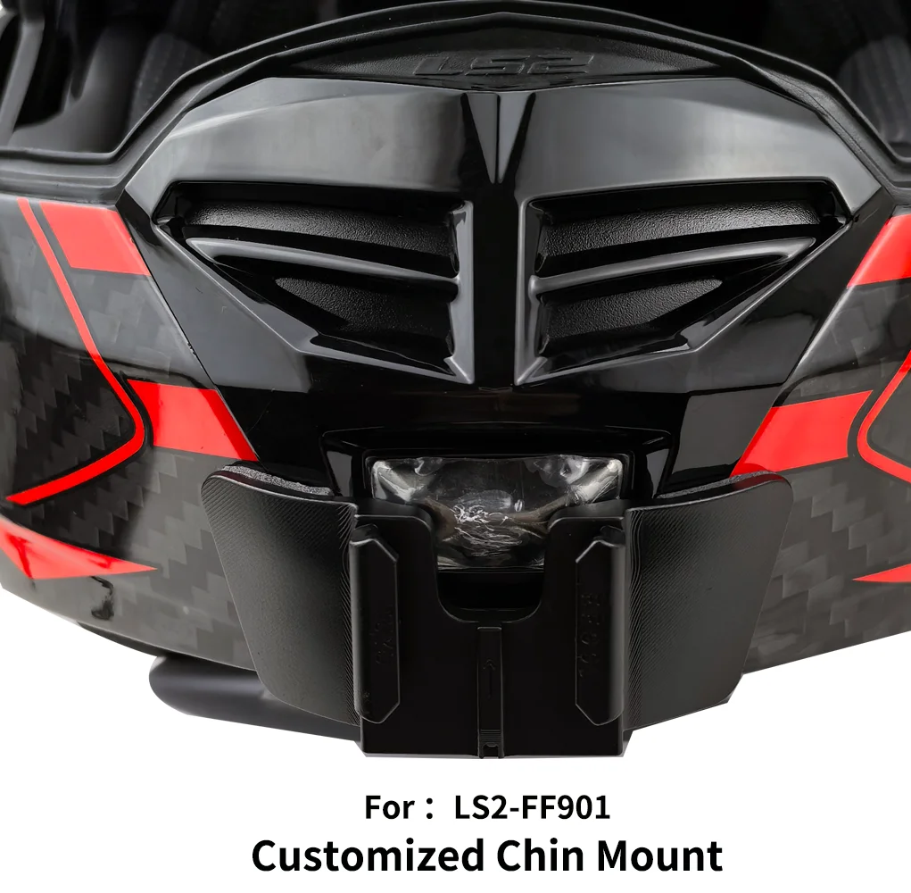 für LS2 FF901 Aluminium-Helm-Kinnhalterung für GoPro Hero 13 12 11 10 9 Insta360 X5 X4 X3 Ace Pro DJI Action 6 5pro 4 3 Kamera – Detail 10