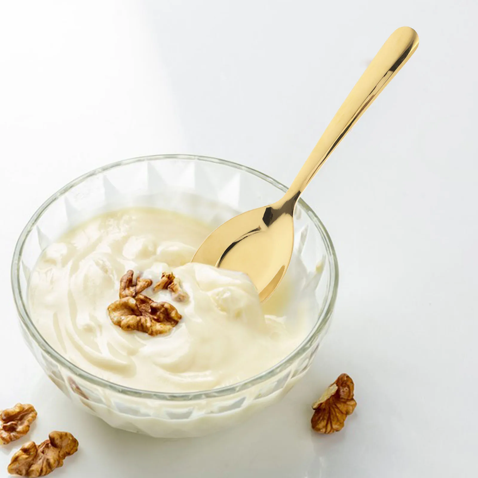 

Durable Stainless Steel Spoons Flat Bottom Design for Home Kitchen Cereal Soup Dining Room Safe Ergonomic Grip Kids Multi