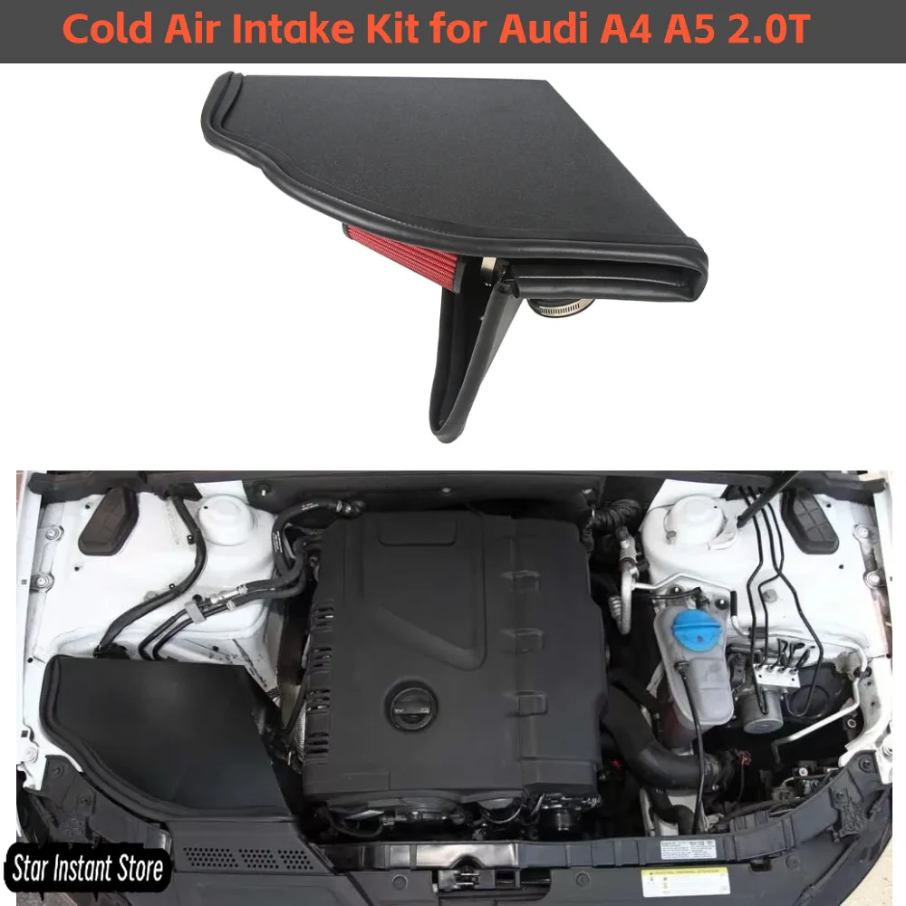 

Cold Air Intake Kit for 2013-2016 Audi A4 A5 2.0T, Performance Intake Pipe System