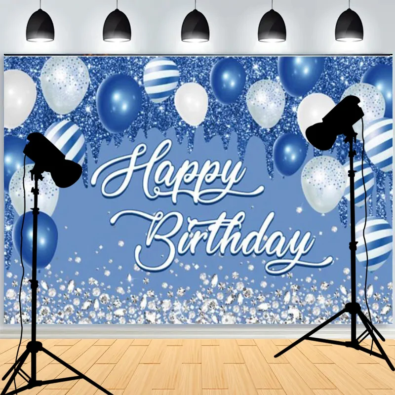 Decoração de aniversário para crianças, Fotografia Backdrops, Party Decor, Balloon Background, Banner para Photoshoot, Photo Studio Props, QQ-02
