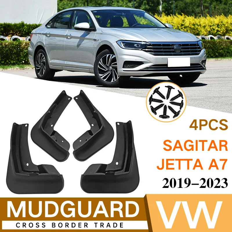 

For VW Jetta 2008-2023 Sagitar Vento Bora mk7 A7 A6 Mud Flap Splash Guard Mudguards MudFlaps Front Rear Fender Car Accessories