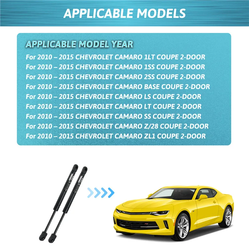 For Chevrolet Camaro 2010 2011 2012 2013 2014 2015 Rear Tailgate Trunk Lift Support Struts Car Gas Spring Shock Absorbe Rods