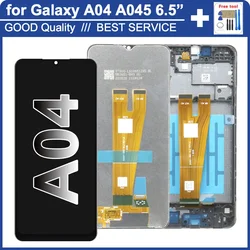 Remplacement de Hébergements eur d'écran tactile d'affichage à cristaux liquides pour Samsung Galaxy, A04, A045, A045F, A045M SM-A045F/DS, 6.5 pouces, nouveau