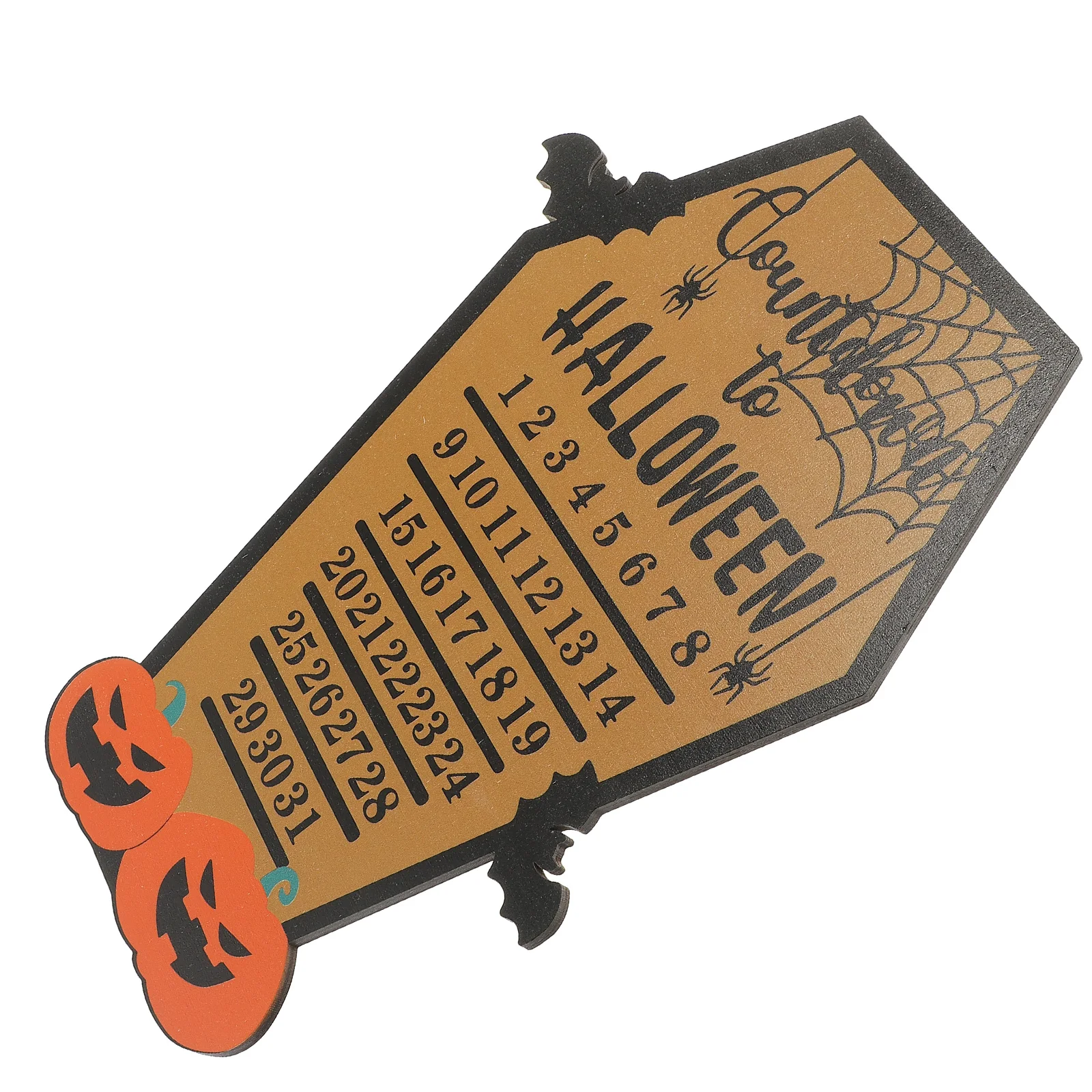 

Halloween Pumpkin Countdown Calendar 0.5cm Thick Countdown Decor Desktop Decor Advent Calendars Halloween Supplies