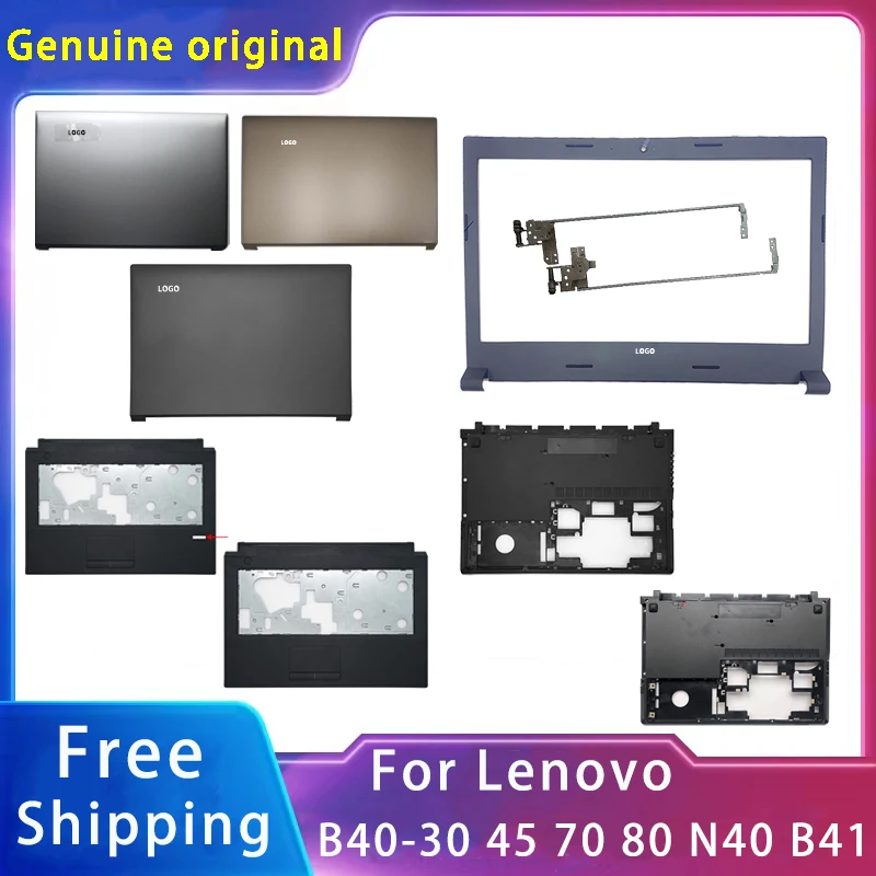 Nouveau pour Lenovo B40-30;45;70;80 / N40 / B41 Remplacement Ordinateur Portable Accessoires LWindCouverture Arrière/Avant Lunette/Astronomique Avec LOGO Noir