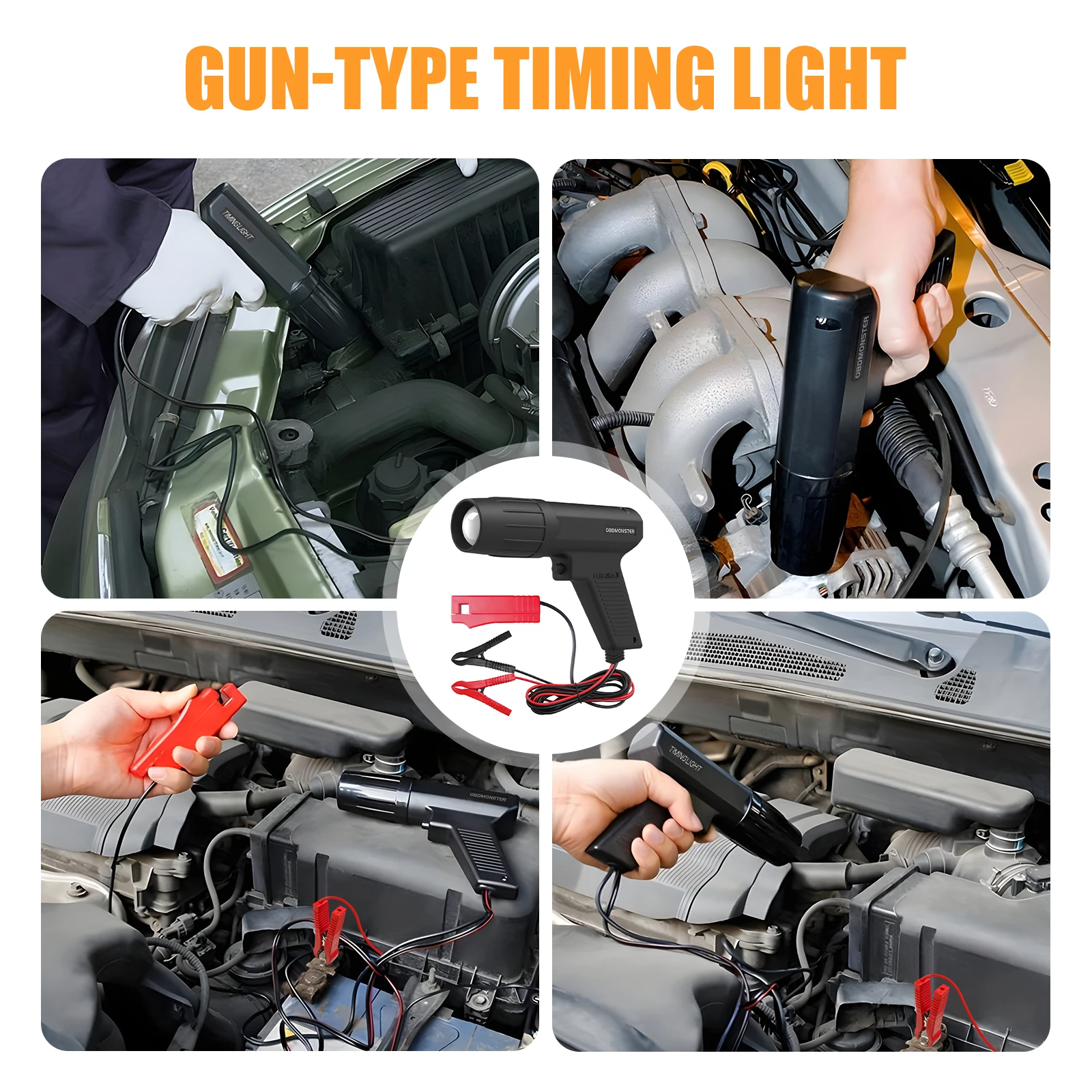 12V Inductive Ignition Timing Light Car Motorcycle Petrol Engine Ignition Timing Strobe Lamp Automotive Marine Repair Tool
