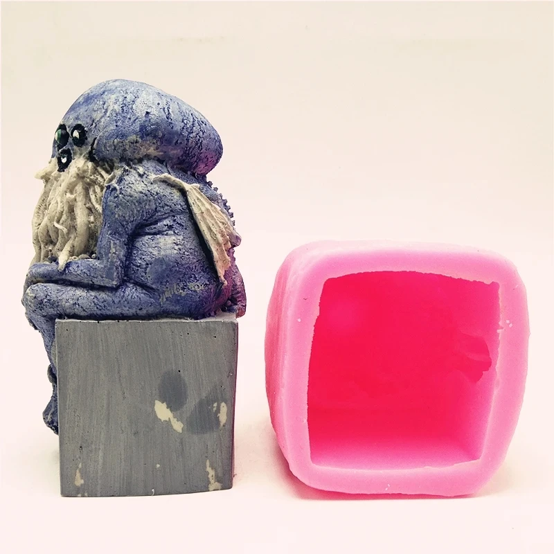 Fan Yong Four Cthulhu Silicone Rubber Mold Can Be Used to Make Plaster Resin Concrete Crafts
