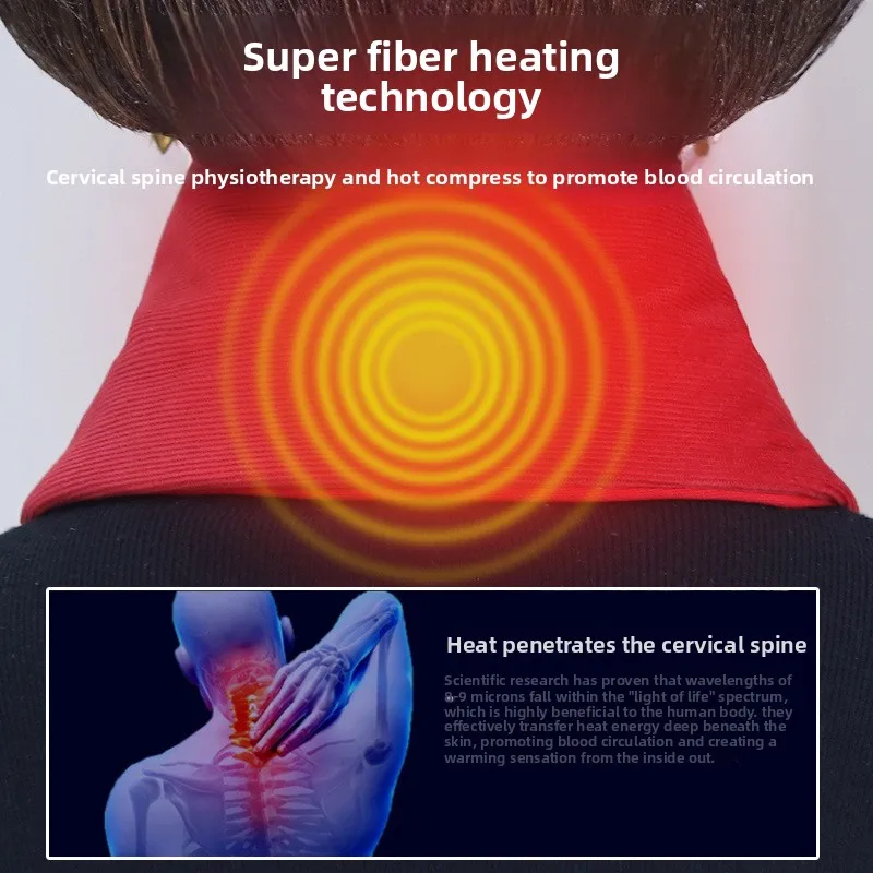 وشاح تسخين ذكي للشتاء عبر الحدود - شحن لتدفئة الرقبة مع ضغط ساخن وحماية من البرد