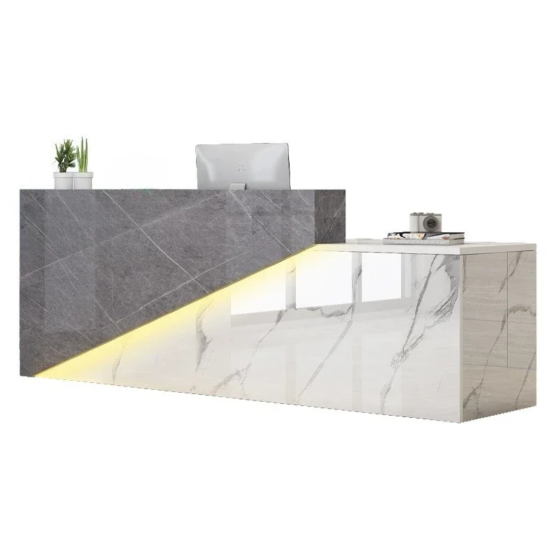 

Reception desk, commercial, beauty salon, clothing store, hotel, simple, modern