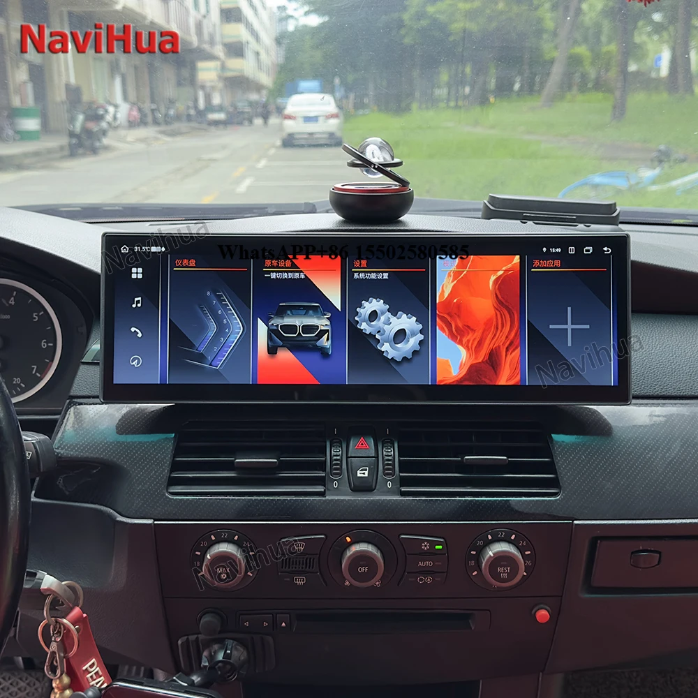 

Navihua 14.9" Screen for 5 Series E60 E61 2004-2010 CCC CIC Car Multimedia Player GPS Navigation Wireless Carplay Android