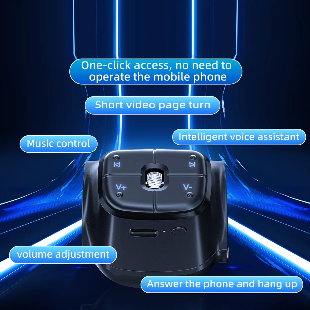 

On-the-go Music Control Car Steering Remote Hands-free Control Hands-free Device Wide Device Compatibility Volume Adjustment