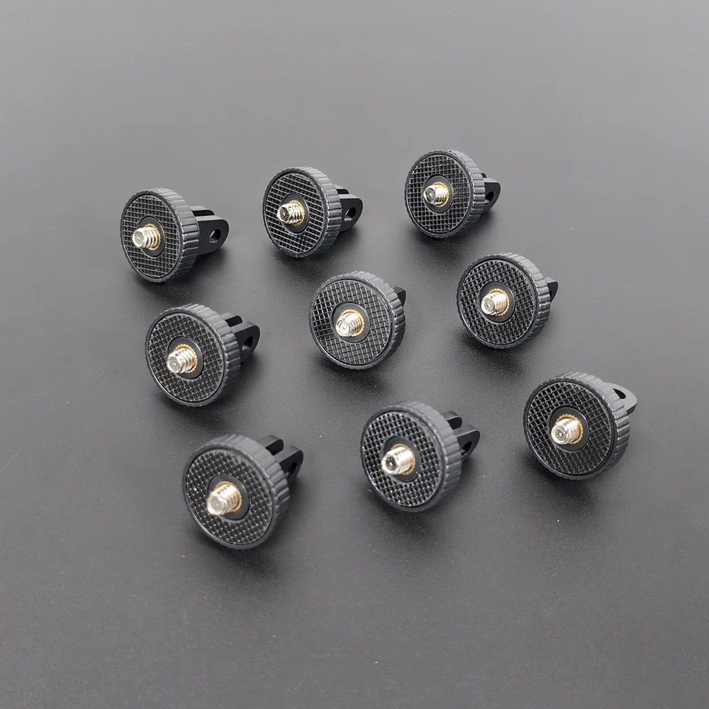 Accessories Kit Adapter Mounts for Gopro 13 12 11 10 9 8 7 6 5 4 3 2 1/4-20 Screw Adapter for Go Pro Hero YI 4K SJ4000 EKEN H9R