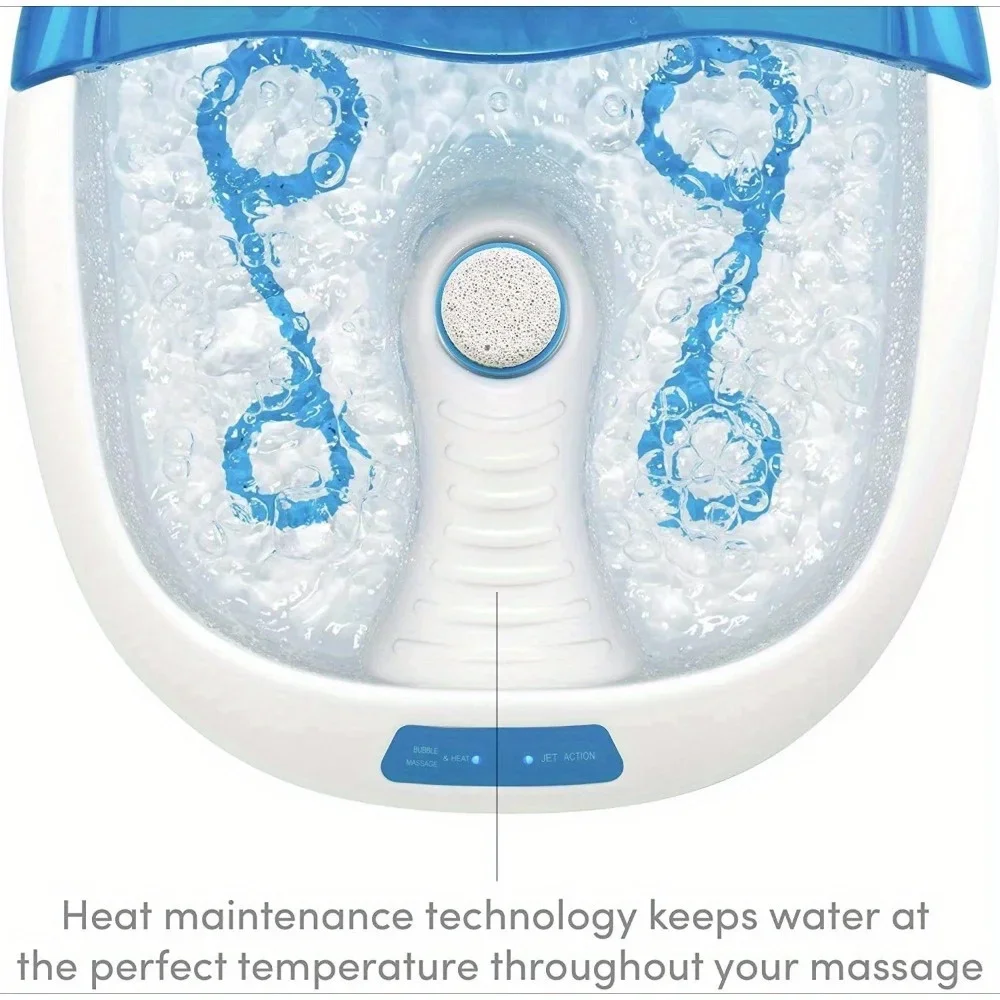 

Pedicure Heated Foot Spa Bubble Foot Massager Heated,Ultra-quiet technology,Retaining water technology