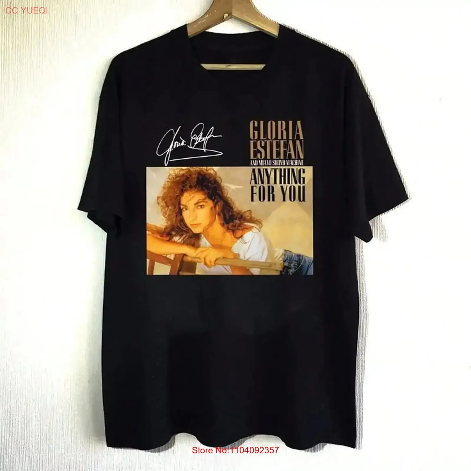 Gloria Estefan And Miami Sound Machine Anything T Shirt CO_297 vintage Washed fashion designer clothes graphic Slightly Casual