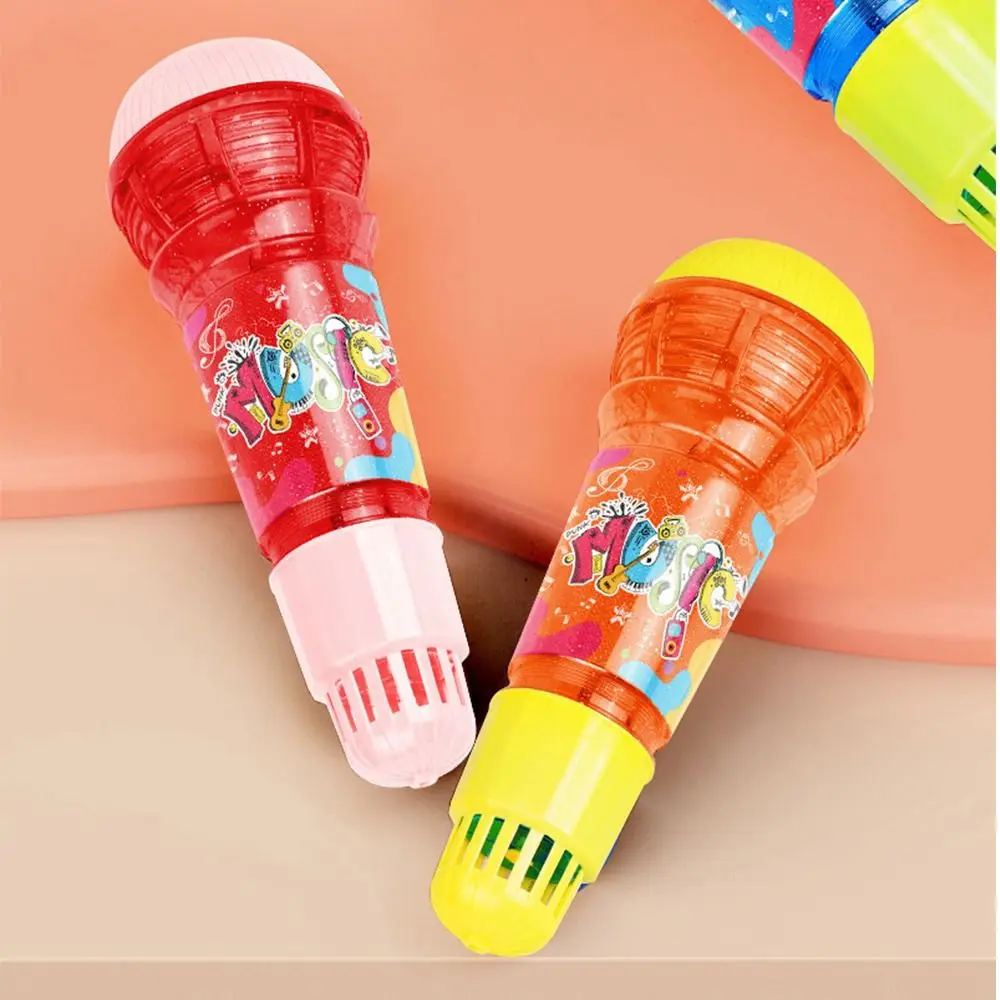 Large Size Kids Echo Microphone Physical Echo Multicolor Karaoke Toy Wireless Plastic Music Instrument Toys Kindergarten Toy