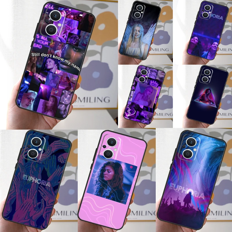 Coque euphorie série TV américaine, étui pour OPPO Reno 12 F 13 13F 11F 8T 7 8 10 Pro OPPO Find X8 Pro X6 X3 X5 Lite