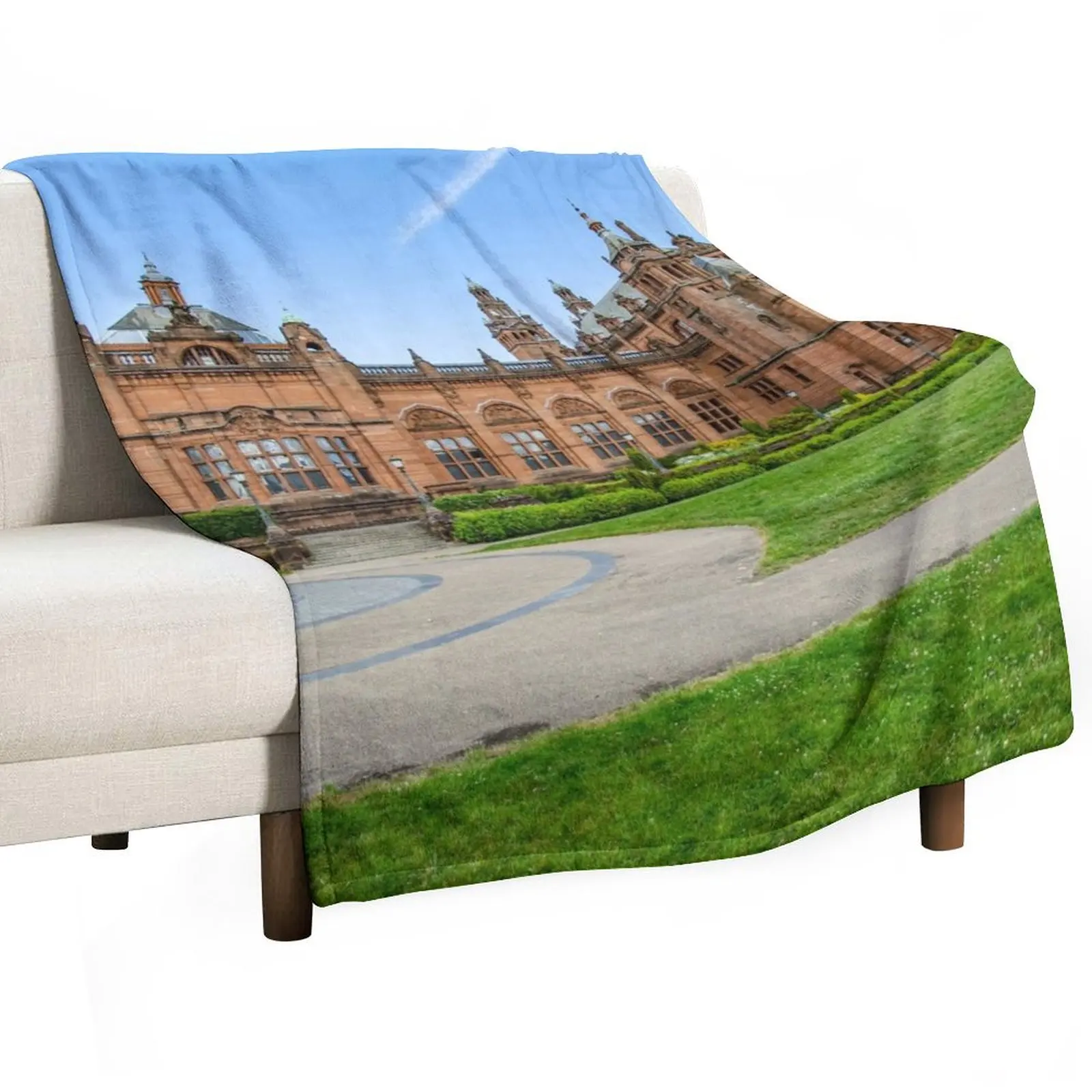 

Glasgow Kelvingrove Art Gallery and Museum Scotland Throw Blanket heavy to sleep decorative Blankets