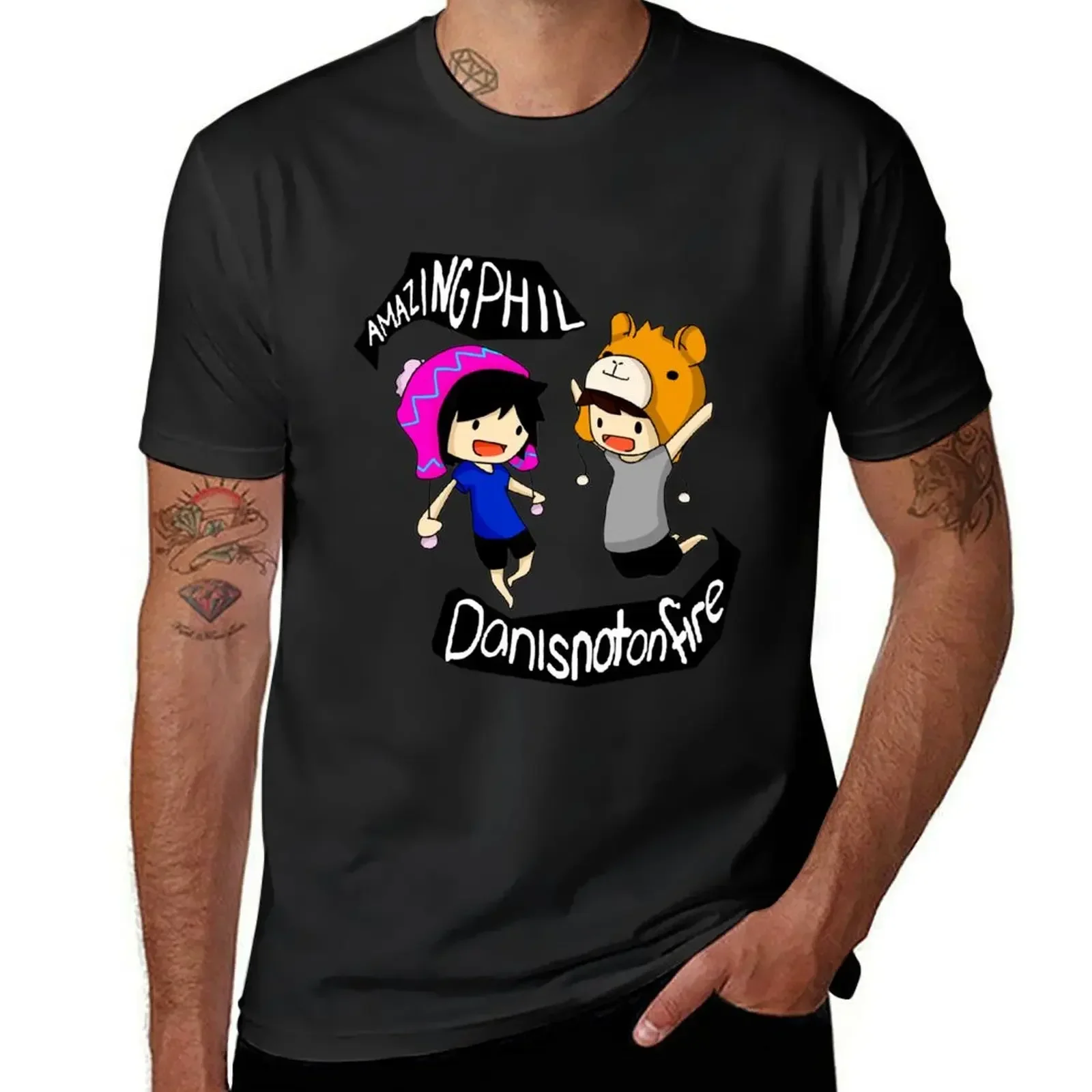 Dan And Phil$ 1 T-Shirt cute tops plus sizes t shirts for men pack funnys oversizeds blacks hippie clothes plain t shirts men