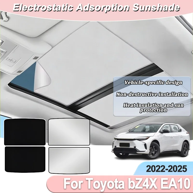 Sunroofs For Toyota bZ4X EA10 2022 2023 2024 2025 Subaru Solterra Sunshades Electrostatic Adsorption Skylight Visors Accessories