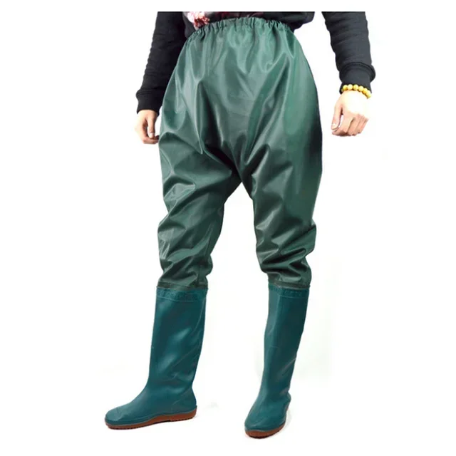 Fishing Clothes Hunting Wading Pants Waterproof Suit Breathable Chest Waders Oversize Trousers Rubber Material