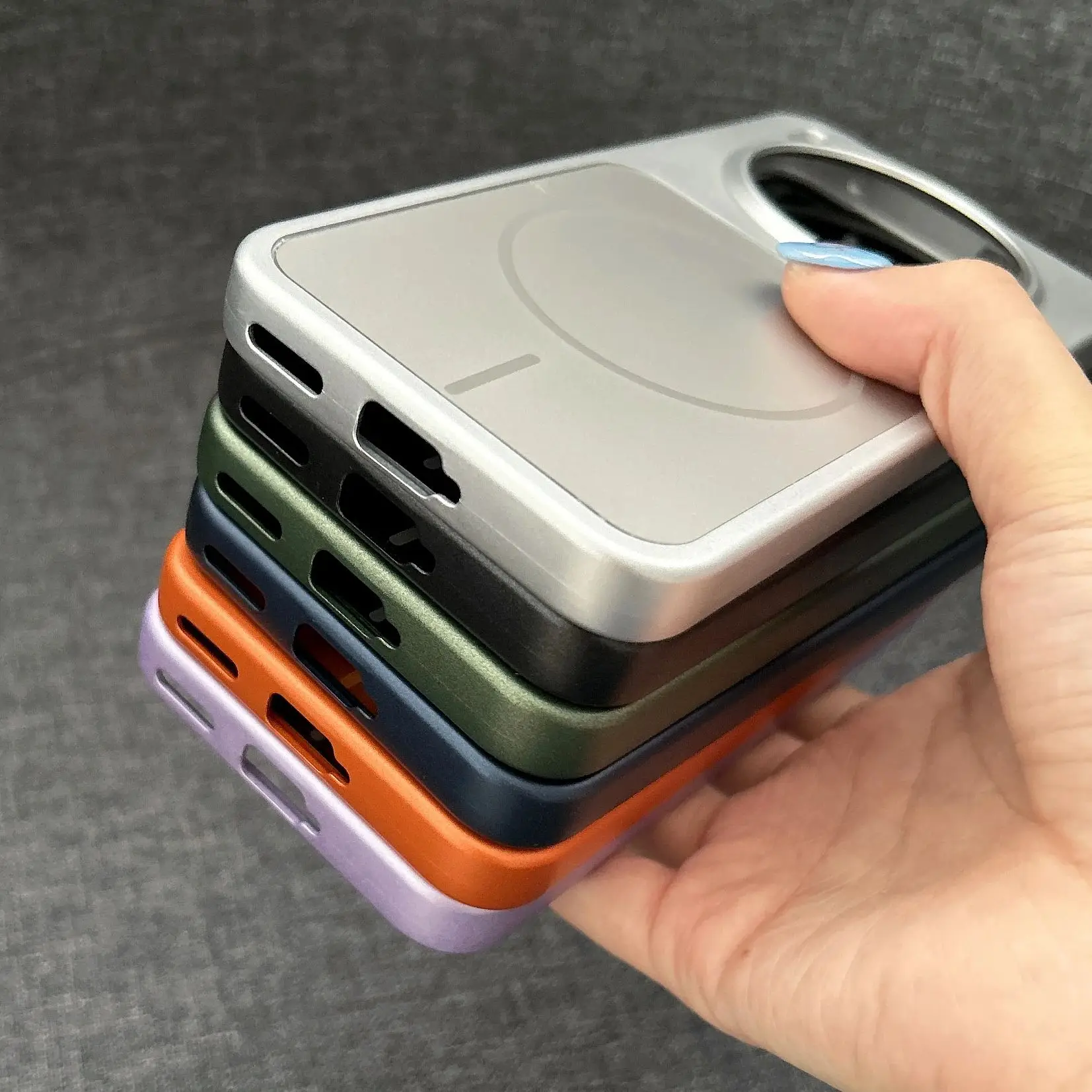 Rugged PC Armor AG Matte For Magsafe Magnetic Case For VIVO X300 Pro Wireless Charging Shockproof Protection Hard Cover Funda - Image 3