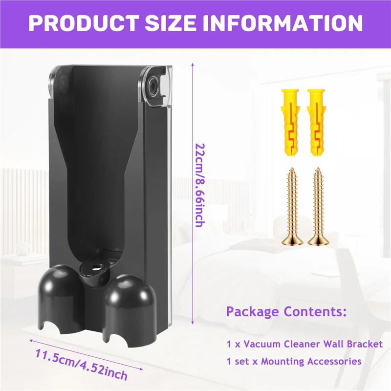 -A14E Estação de carregamento montada na parede adequada para Dyson V10 Series aspirador de pó portátil peças de acessórios de reposição