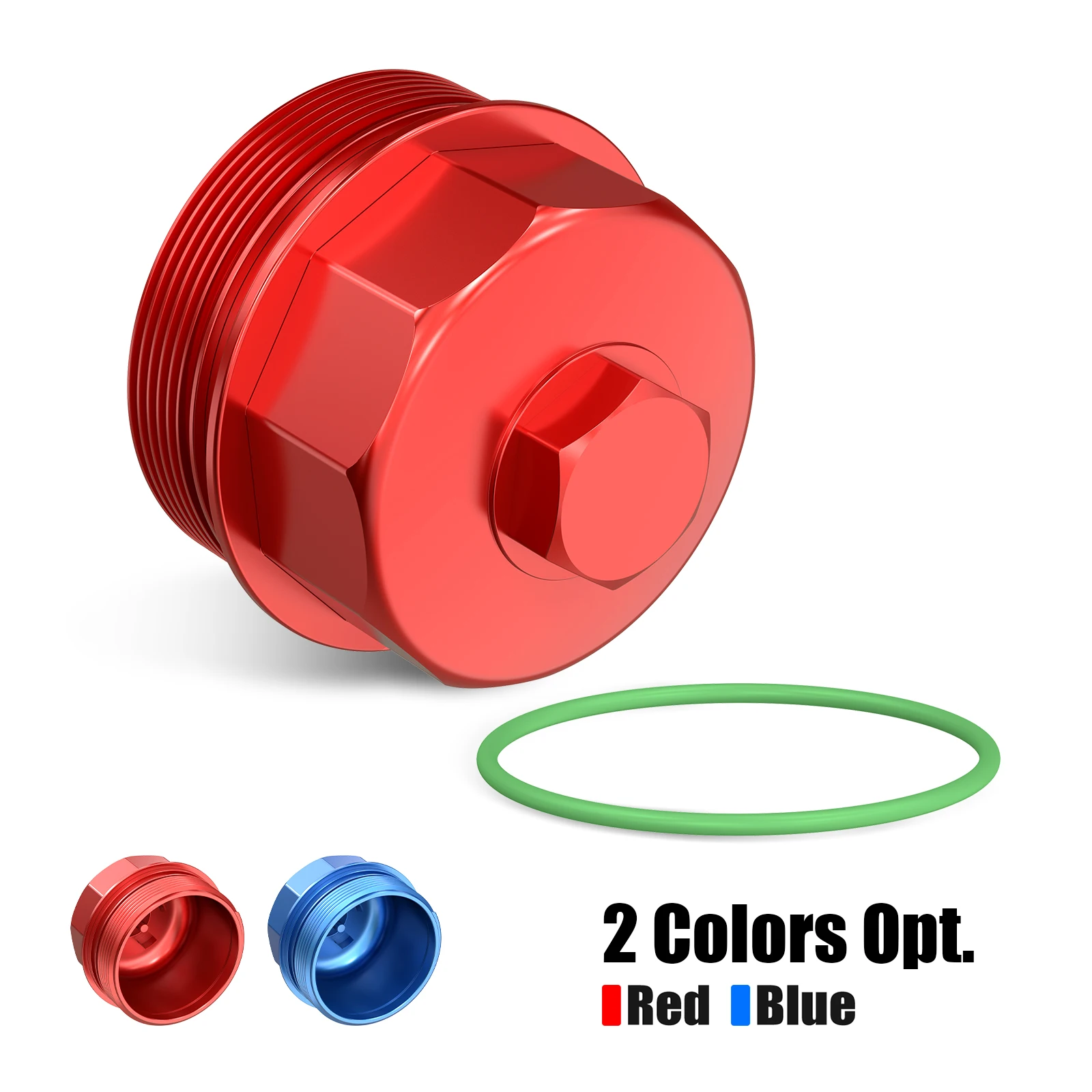 

BEVINSEE Oil Filter Housing Cap Aluminum for BMW E90 E92 E93 M3 S65 V8 Engine 2007-2013, Replace 11427838009