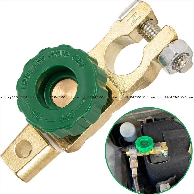 5Pcs Car Truck Battery Clip Battery Pile Head, Pure Copper Thickened Power-off Switch Negative Electrode Connector