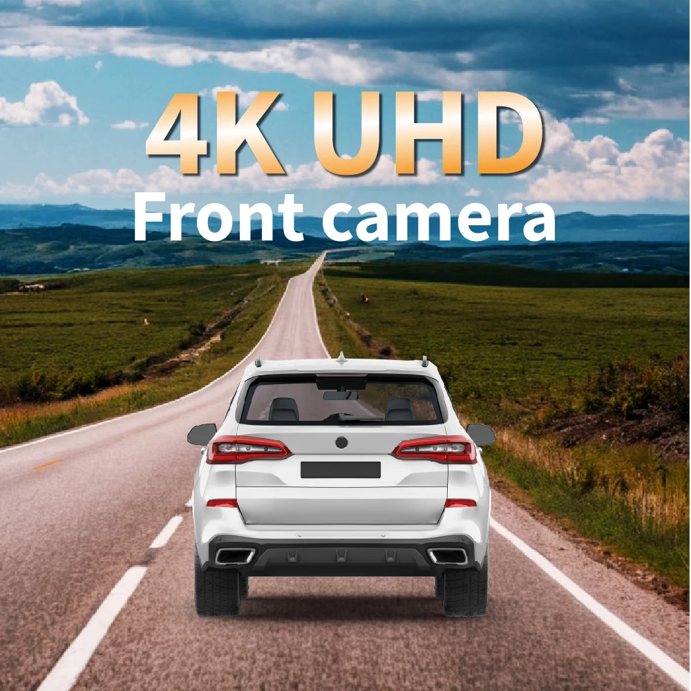 3.2Inch 3 Channels UHD 4K dash cam car video recorder DVR WiFi Front inside rear 3lens Wide angle night vision loop recording