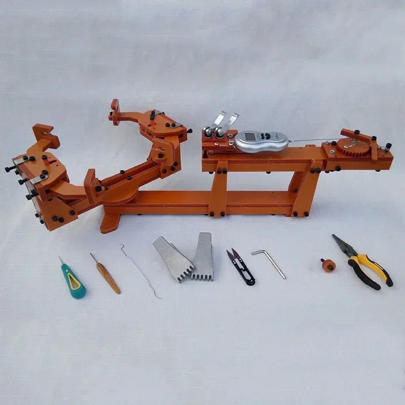 HT005 Winch Type DIY Badminton Racquet Pulling Machine Threading Machine String Machine Wire Stretcher Over 60LB