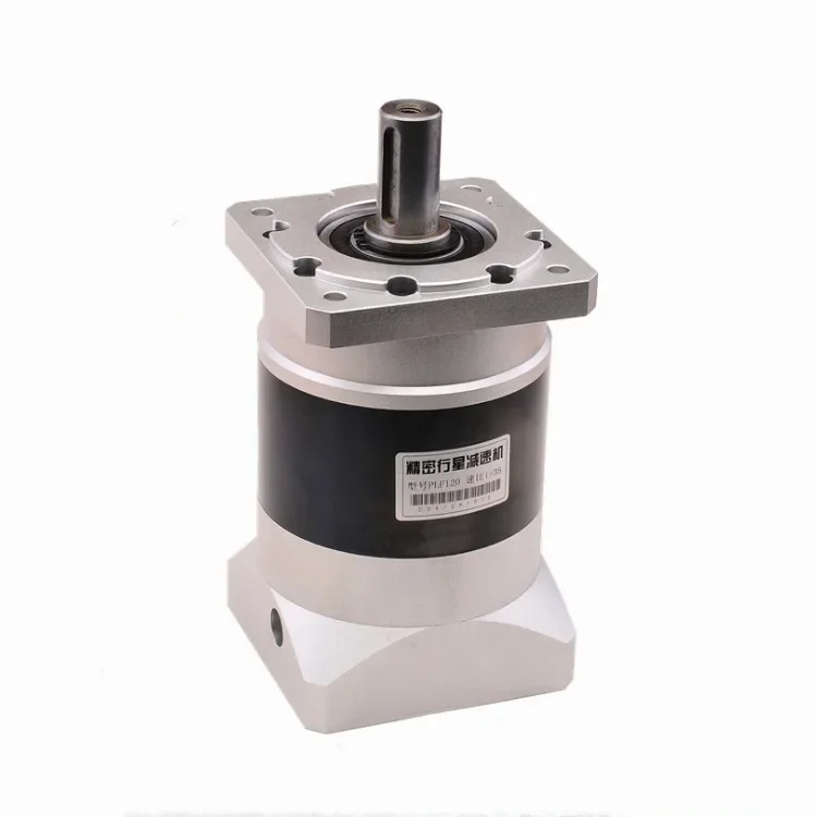 

High Precision Electric Spur Forward Reverse Planetary Gearbox Reducer Rate 16:1 2 Stage PLF120 For Nema52 Stepper Motor