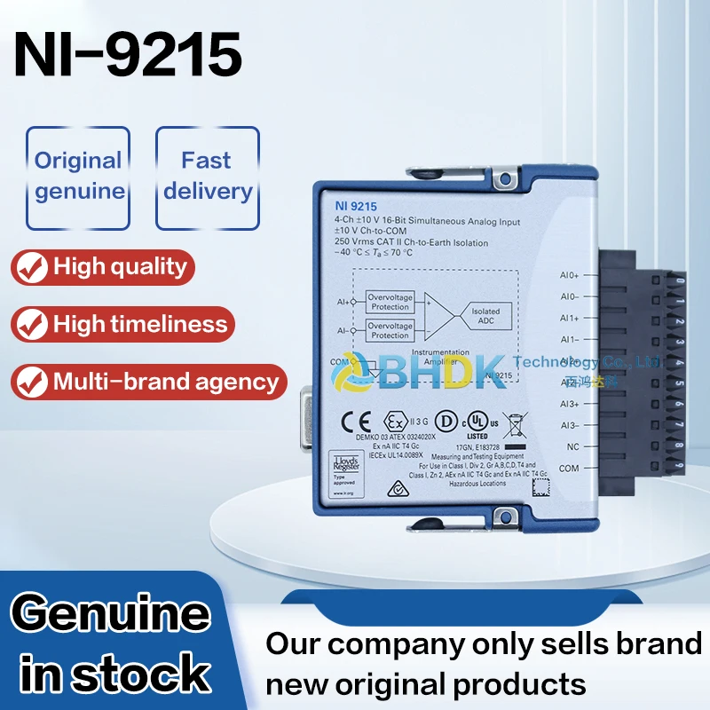For NI-9215 CompactDAQ Chassis Compatible High Precision Synchronous Acquisition Unit For Laboratory Measurement