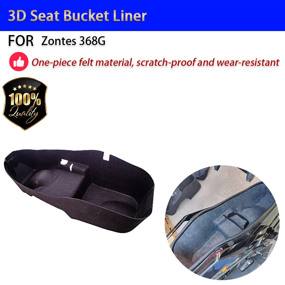 For Zontes 368G 3D Seat Bucket Liner Felt Material Scratch-Proof Anti-Slip Storage Mat Accesorios Moto Accessori Moto
