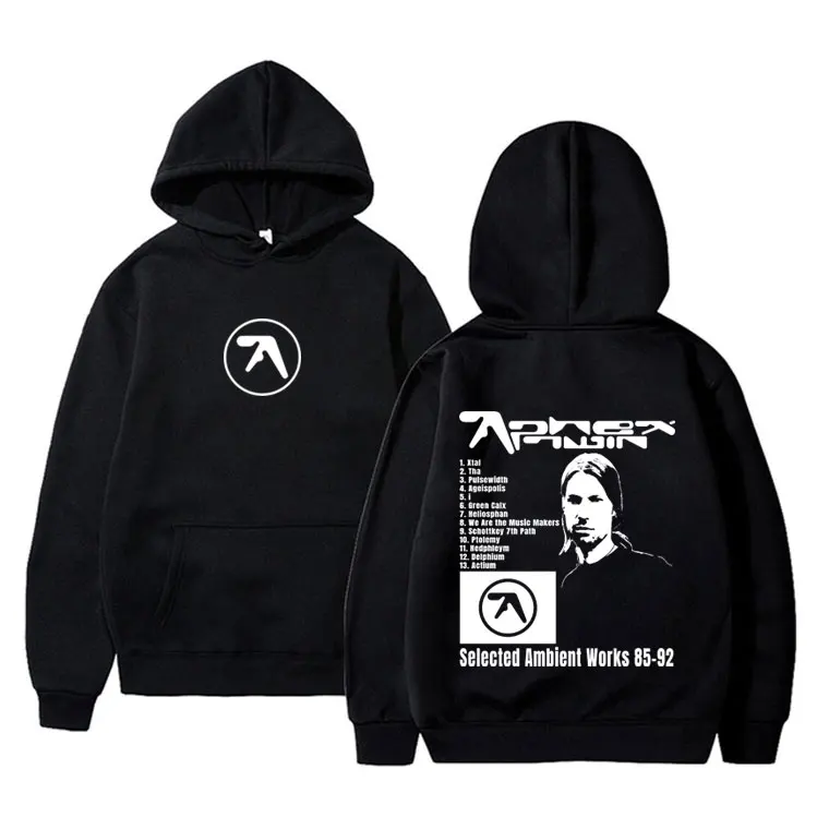 

Aphex Twin Selected Ambient Works 85 92 Graphic Hoodie Men Women Fashion Vintage Oversized Pullover Male Casual Fleece Hoodies