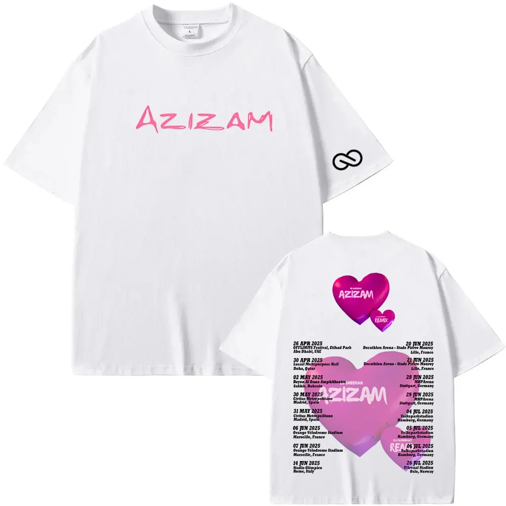 Ed Sheeran 2025new T-shirts Metall Rock Band Tees Reine Baumwolle Männer Frauen Harajuku Mode Rundhals tops 100% baumwolle Sommer tees