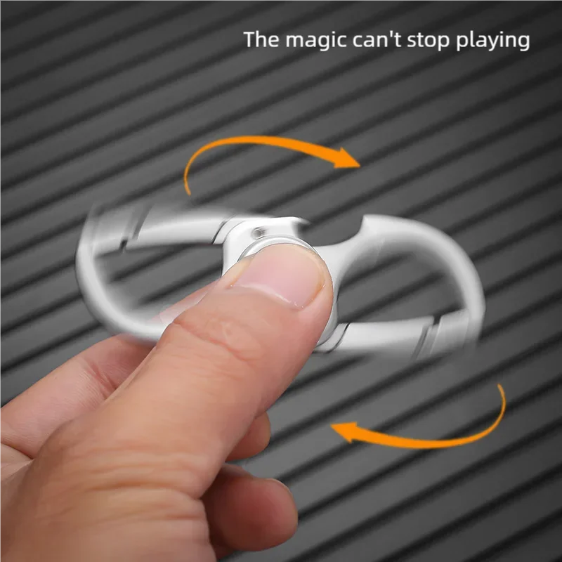 EDC Metalen Karabijnhaak Fidget Spinner Zinklegering Spinning Gyro Stress Relief Speelgoed Flesopener Roterende Antistress Fidgeting Speelgoed