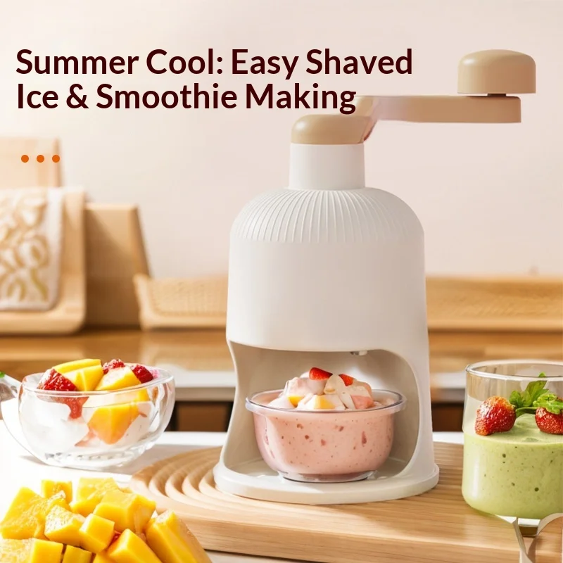 

Mini manual smoothie maker, portable home ice shaver, mud mixer, slush machine, hail maker, the ideal gift for kids