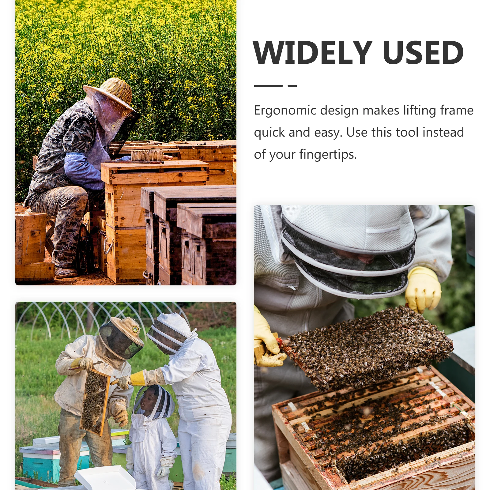 

Ergonomic Beekeeping Tools Hive Frame Grip Holders Easy Safe Lifting Heavy Frames Apicultura Equipment Honeycomb Gripper