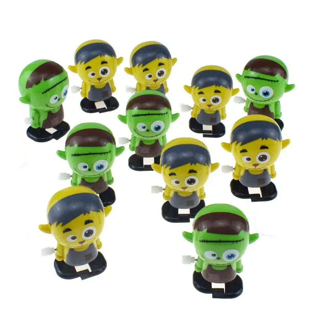 Cartoon Halloween-serie Opwindspeelgoed Springen Pompoen Halloween Uurwerk Speelgoed Heks Spook Prank Speelgoed Kinderen