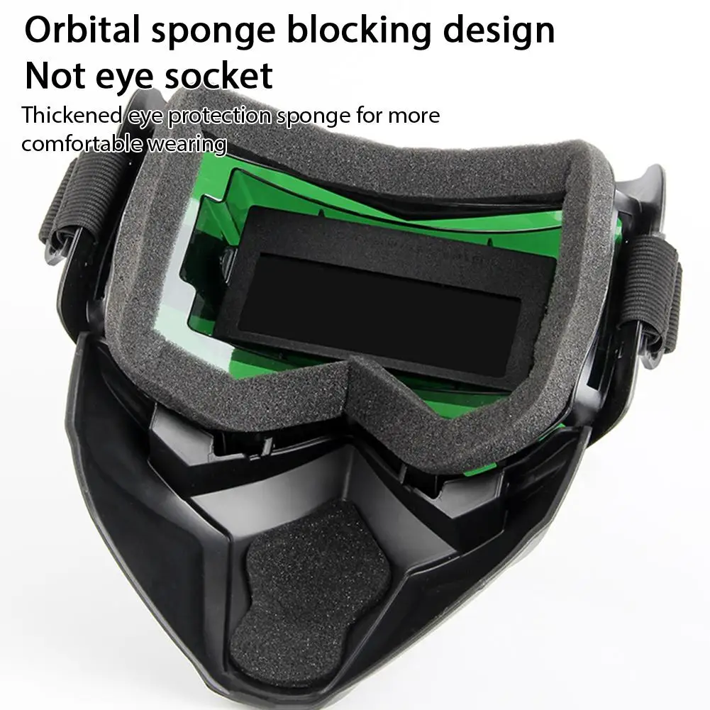 Adjustable Auto Darkening Welding Glasses Work Protective Equipment Face Protector Band Impact Resistant Welder Mask Face Cover