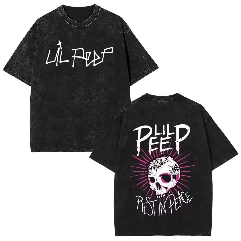 

Футболки унисекс в стиле хип-хоп с коротким рукавом, винтажные, с принтом Bear Crybaby, посвященные музыкальному альбому рэпера Lil Peep, коллекция Весна-Лето 2026, уличная одежда