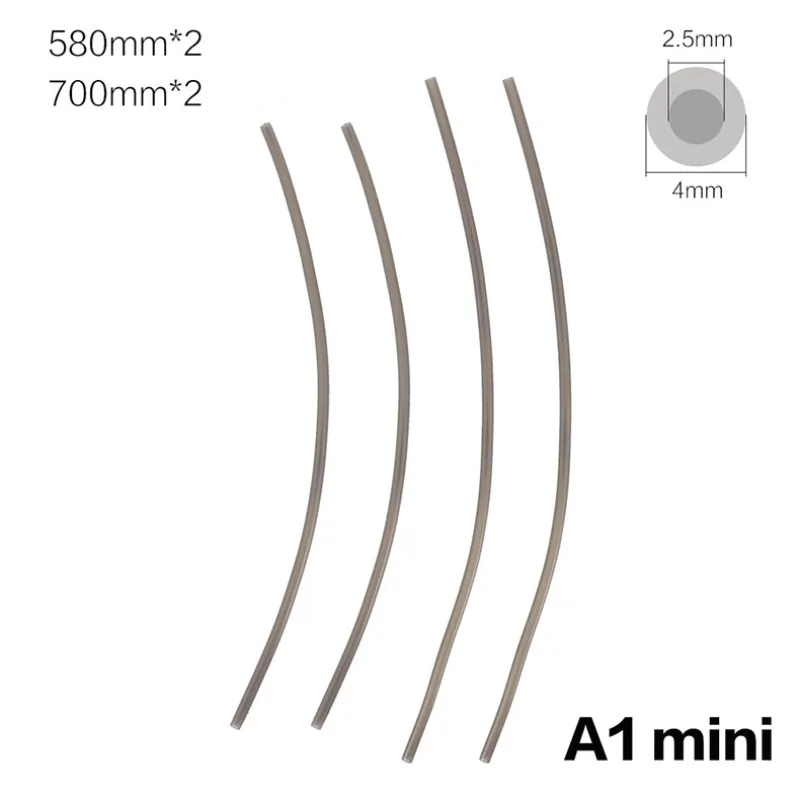 for Bambu Lab P1P/AMS/A1 Mini PTFE Tubing 4x2.5mm - 8/4Meter Consumable Teflon Feed Tube with Cutter, OEM Replacement