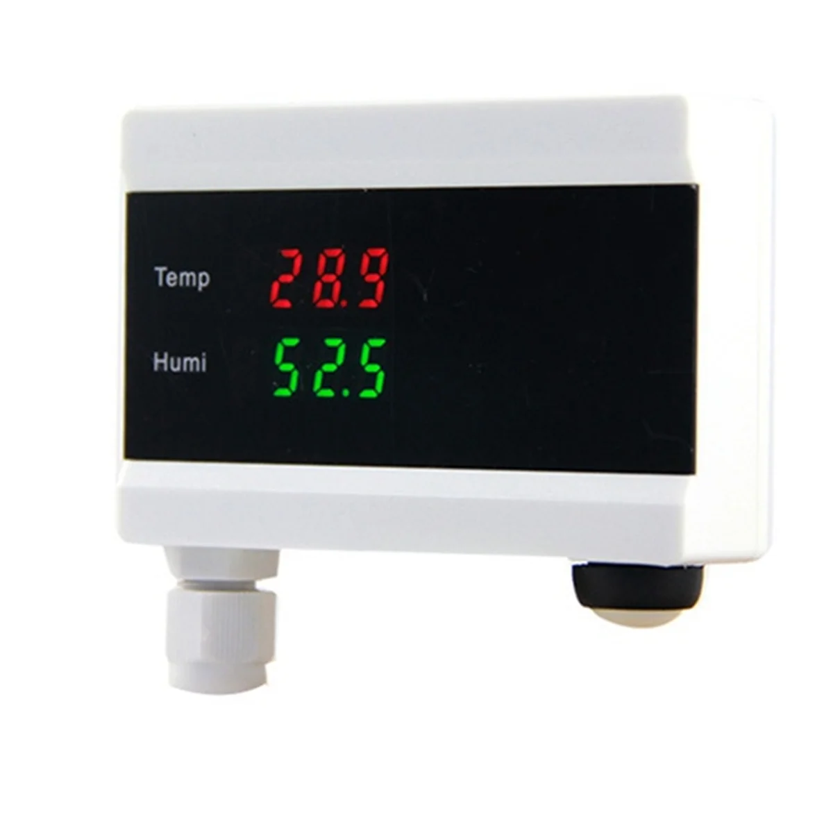B60AWiFi Temperature Sensor Tuya Thermometer Detector Digital Display Home Smart Life App Alert Freezer Water Alarm EU Plug