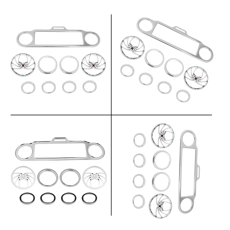 Motorcycle Speedometer Speaker Beazels Accent Trim Ring Cover For Harley Touring Electra Road Street Glide Road King 1996-2013