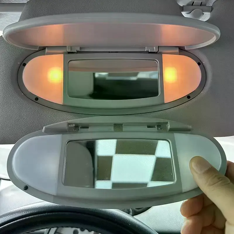 1Pcs Auto Accessories Car Sun Visor Sunshade Panel Housing Vanity Mirror Cover R55 R56 R57 R59 R60 For MINI Cooper S One D JCW