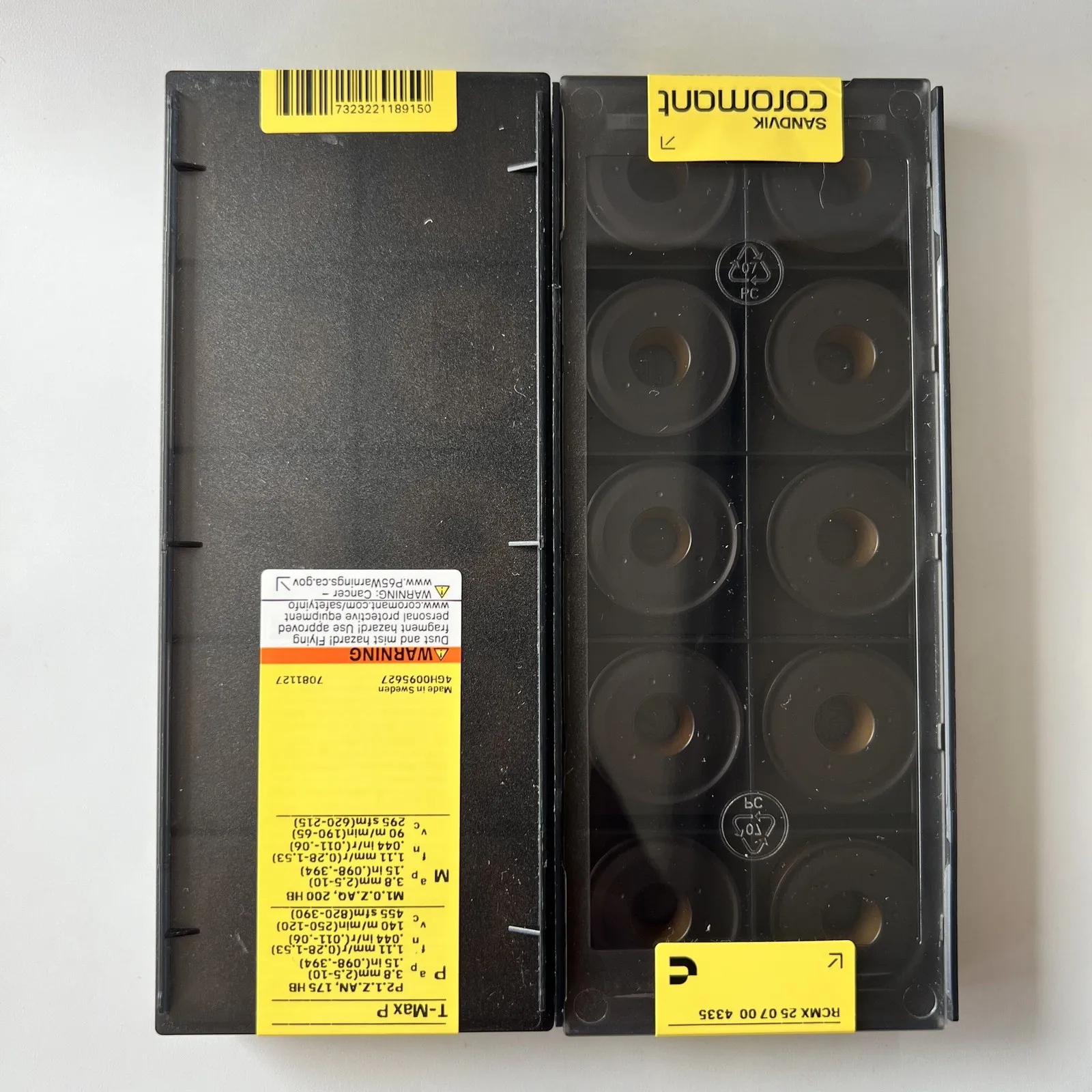 

SANDVIK / RCMX250700 4335 / Оригинальные шведские лезвия из твердого сплава, 10 шт.