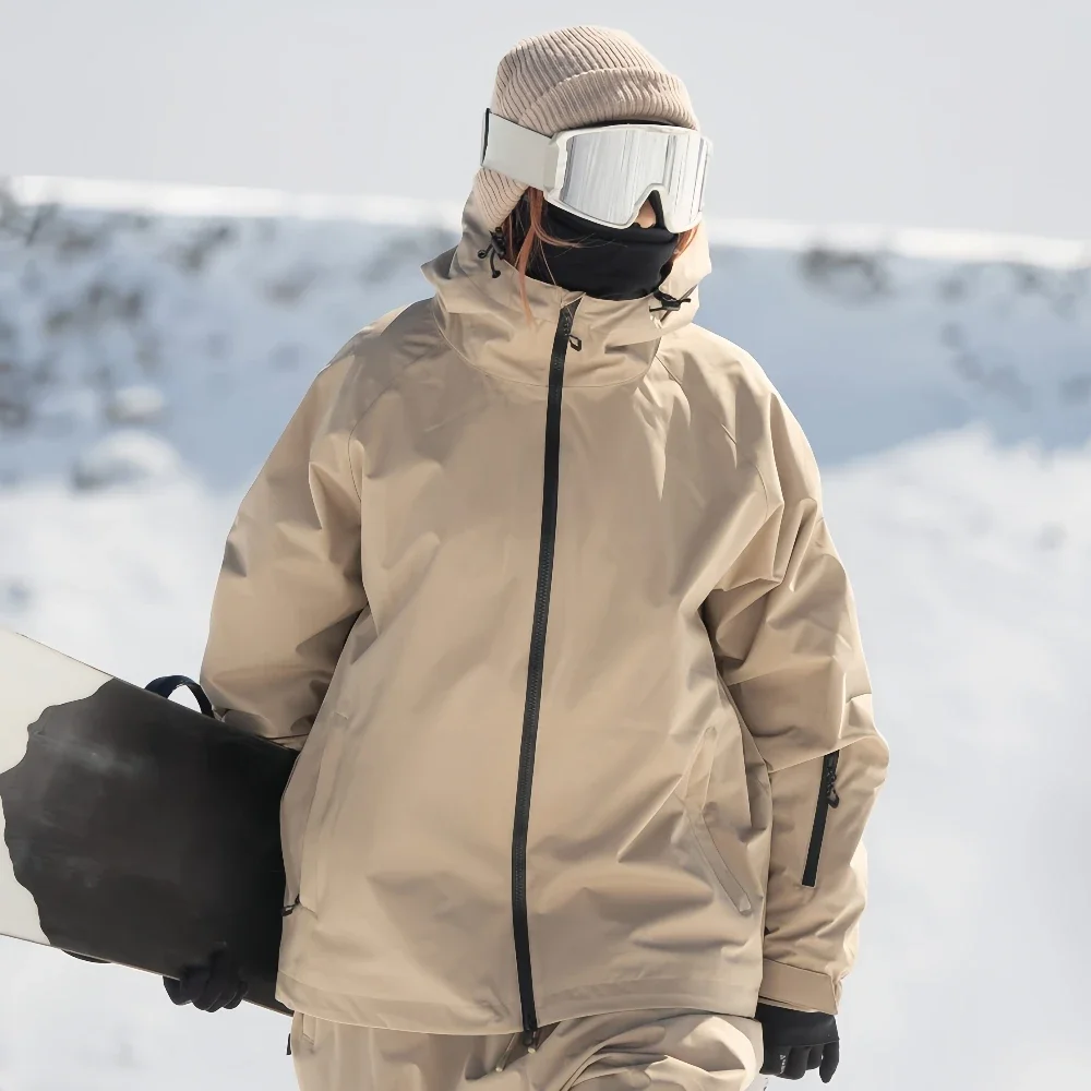 GSOU SNOW Winter Ski Jackets Men Waterproof Insulated Snow Top Super Loose Snowboard Clothes Breathable Windproof Skiing Coat